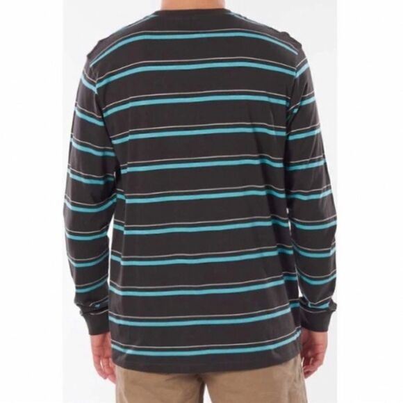 RIP CURL Aurora Stripe Relaxed Fit Long Sleeves Tee Shirt.Size L - Picture 2 of 9